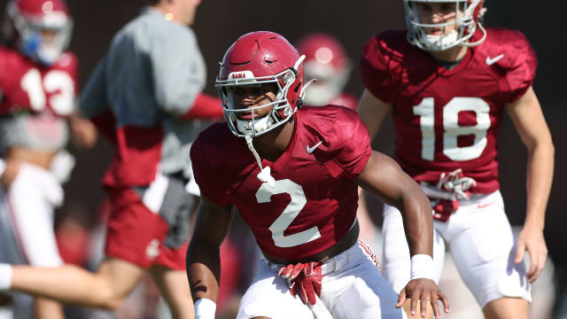 Caleb Downs, Alabama football practice - April 10, 2023